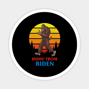 hidin from biden - vintage Magnet